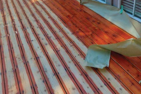 deck staining in the west pacific
